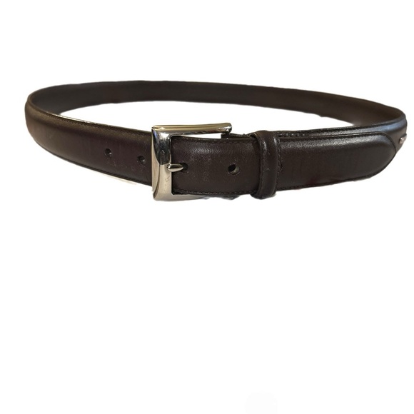 Ralph Lauren Men’s Black Leather New Size 42 Belt NWOT - Picture 2 of 5